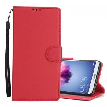 Huawei P Smart nahkainen suojakotelo (punainen)