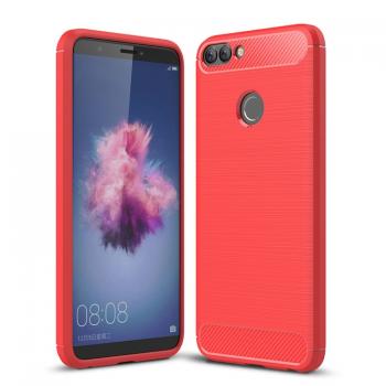 Huawei P smart hiilikuitu suojakuori (punainen)