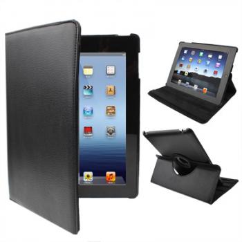 iPad 4, iPad 3, iPad 2 Nahkainen suojakotelo kääntyvällä seisontatuella - mu