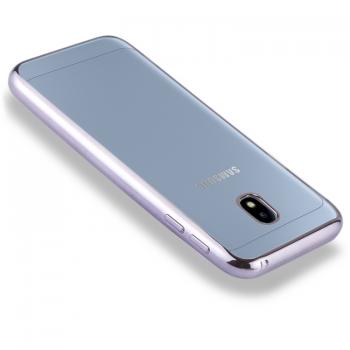 Samsung Galaxy J3 (2017) suojakuori (läpinäkyvä/ harmaa)