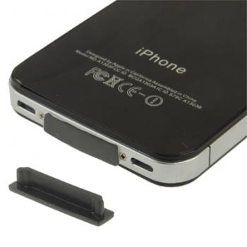 iPhone 4 & 4S telakkaliitinsuoja 100kpl (musta)