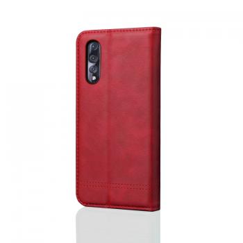 Huawei Mate 20 Pro nahkainen suojakotelo (Punainen)