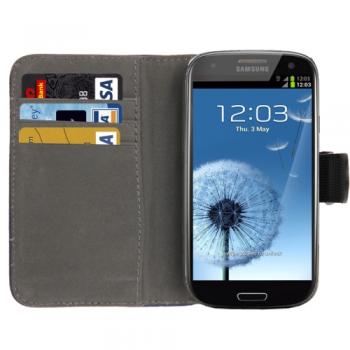 Nahkainen suojakotelo Samsung Galaxy SIII / i9300(musta)