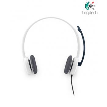 Logitech H150 Stereo Headset kuulokemikrofoni, Cloud White